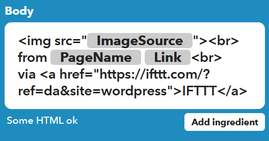 Body欄のリンクに関するHTMLソース